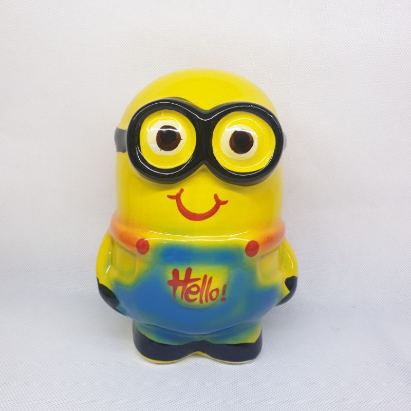 Heo lợn sứ tiết kiệm hình MINION SIÊU dễ thương và ĐẸP. GỐM SỨ Bát tràng