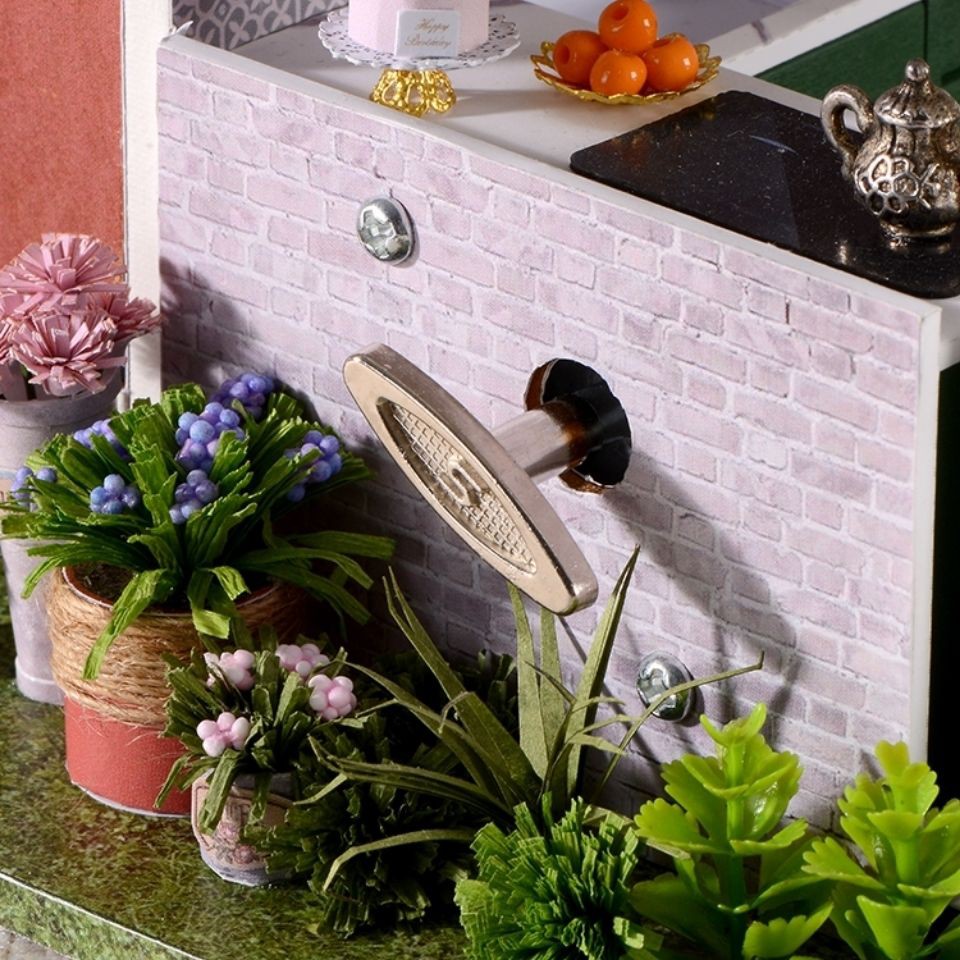 Ngôi nhà đồ chơi tự làm Mô hình lắp ráp bằng tay Monet s garden món quà năm mới Quà tặng ngày lễ tình nhân Quà tặng thời