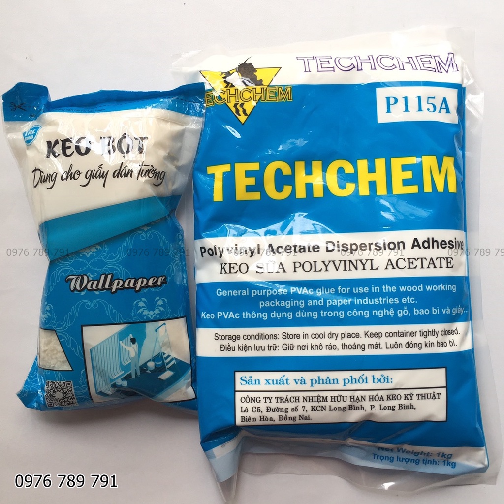COMBO Keo sữa và Keo bột dán giấy dán tường HERA