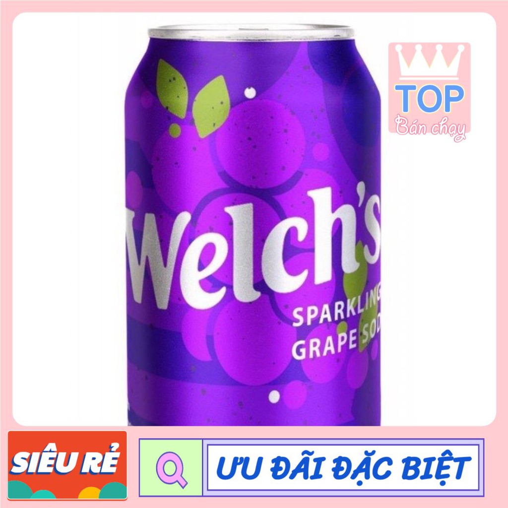 NƯỚC NGỌT CÓ GA WELCH'S HƯƠNG NHO