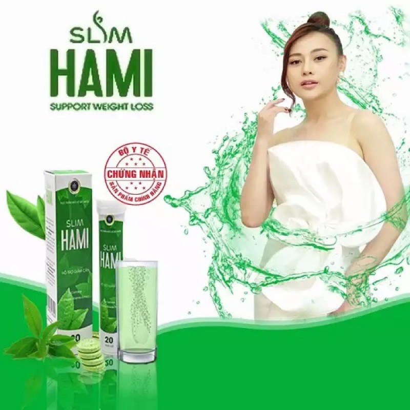 ✅ Viên Sủi Giảm Cân Cấp Tốc SLIM HAMI  ✅ An toàn hiệu quả detox đẹp da hộp 20 viên