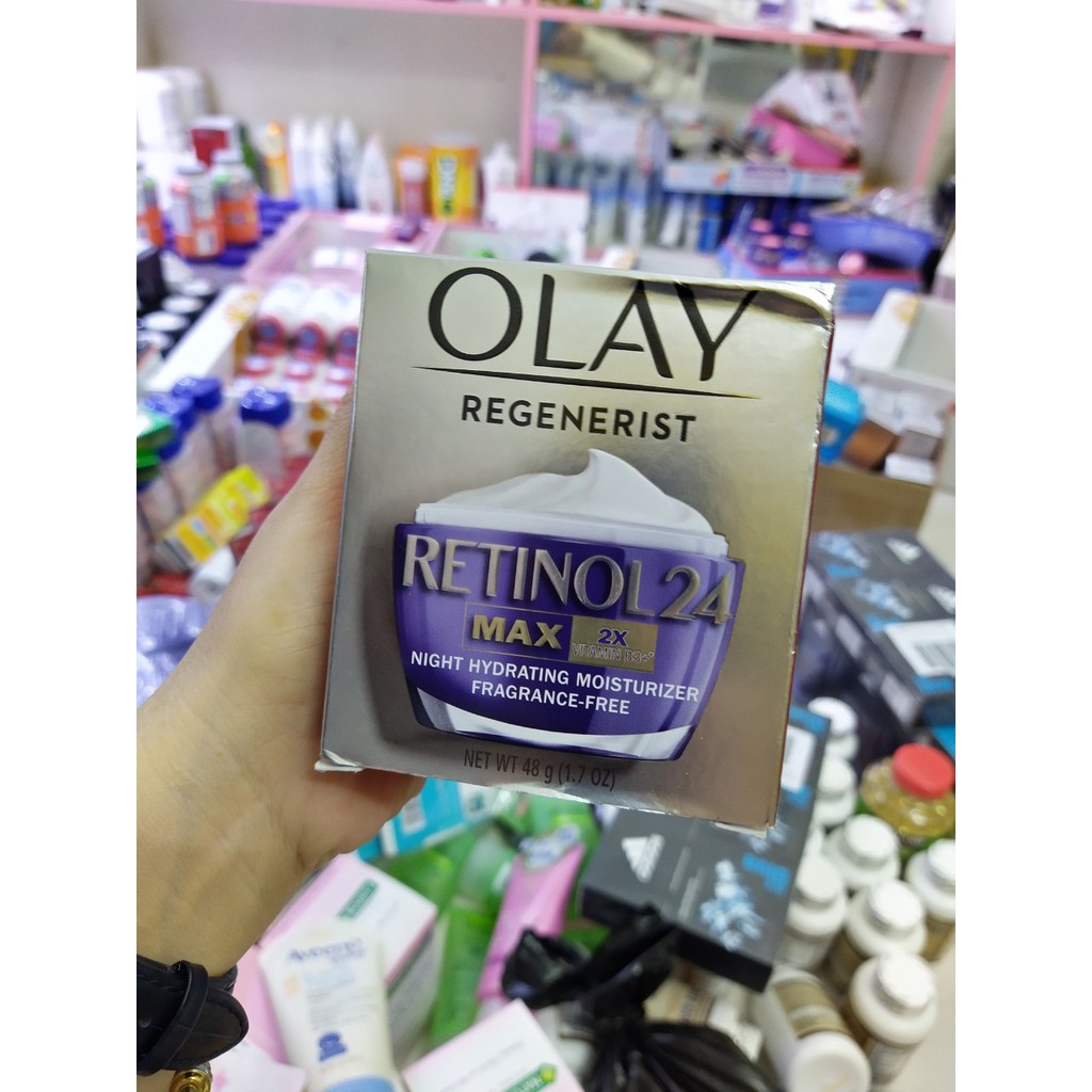 [Hàng mỹ] Kem olay retinol 24 max 2x dưỡng ẩm chống lão hóa, tái tạo da trắng sáng ban đêm