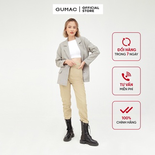 Áo vest phối nắp túi GUMAC chất bố cotton dày dặn AB5135