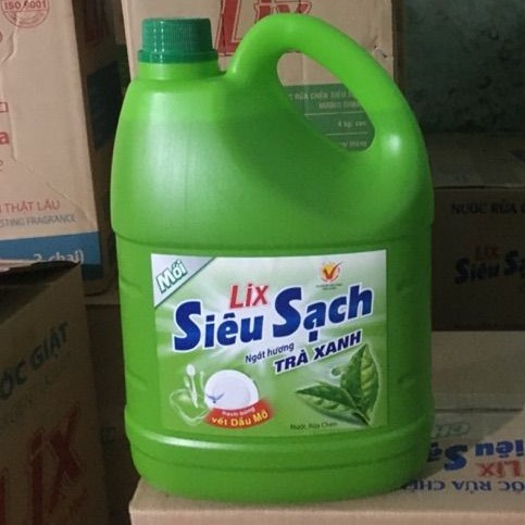 [HOT]Nước rửa chén Lix Siêu sạch can 4kg