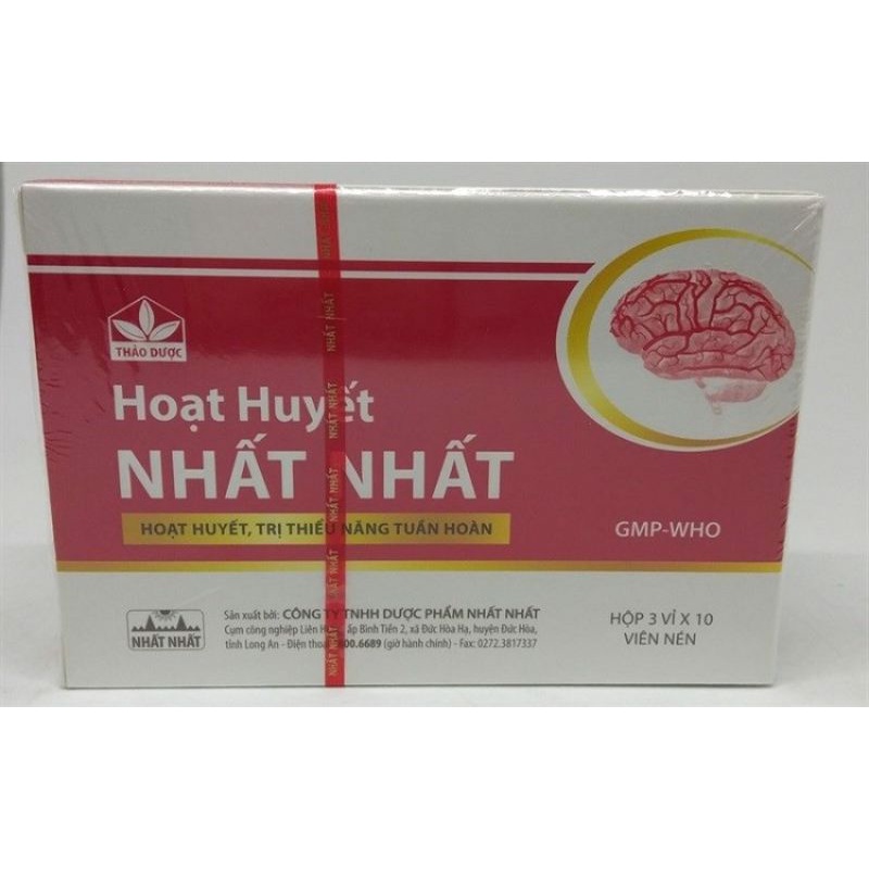 Hoat Huyết Nhât Nhât hộp 3 vỉ