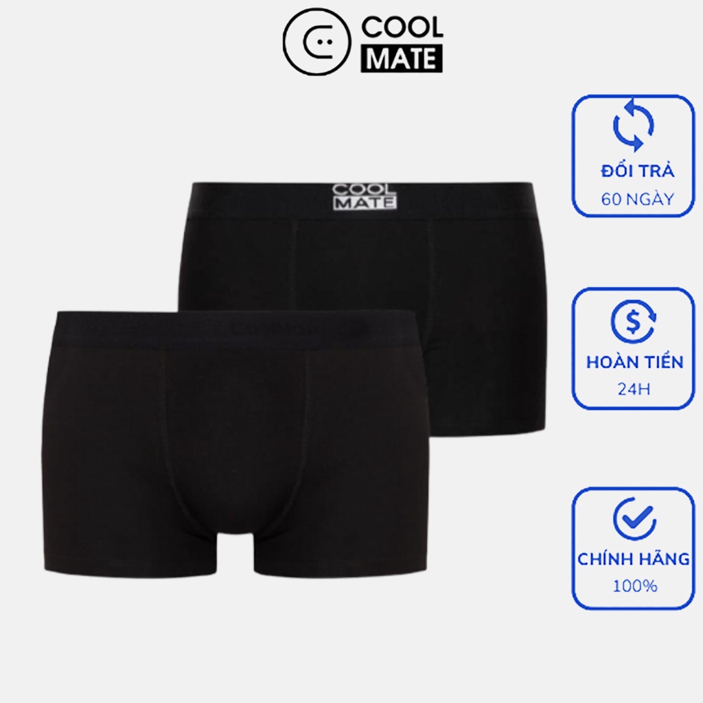 Combo 2 quần lót nam Trunk chất liệu Cotton và Bamboo kháng khuẩn thương hiệu Coolmate - Hàng nhập khẩu