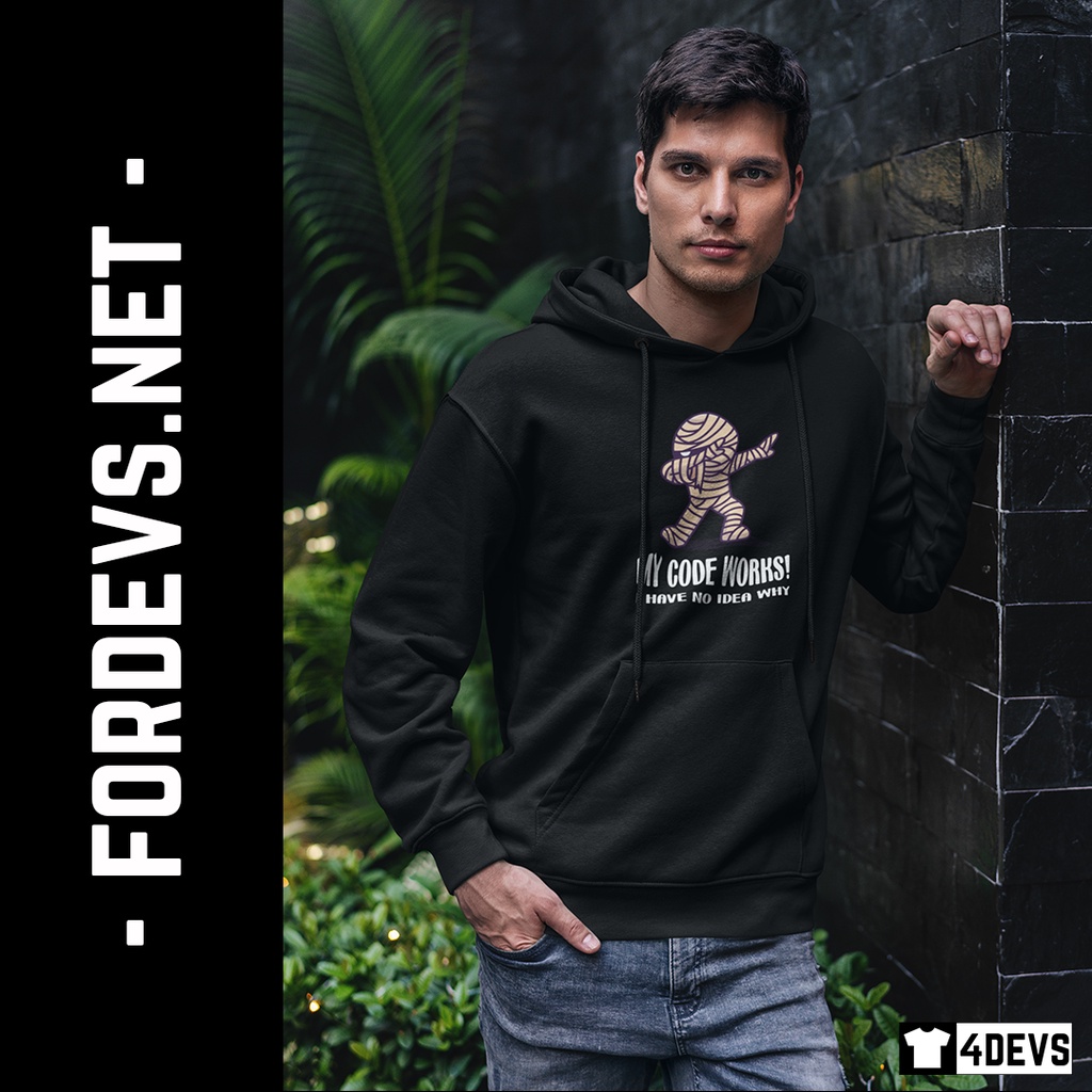 Áo Hoodie nam My Code Works dành cho Lập trình viên