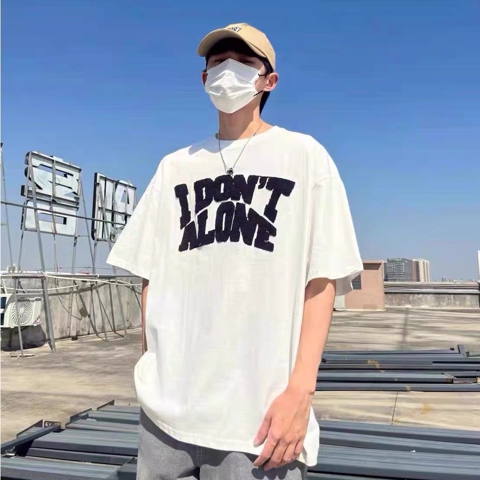 Áo Thun Unisex DANI I DON'T ALONE Cotton 100% form rộng. Hình thật 100%