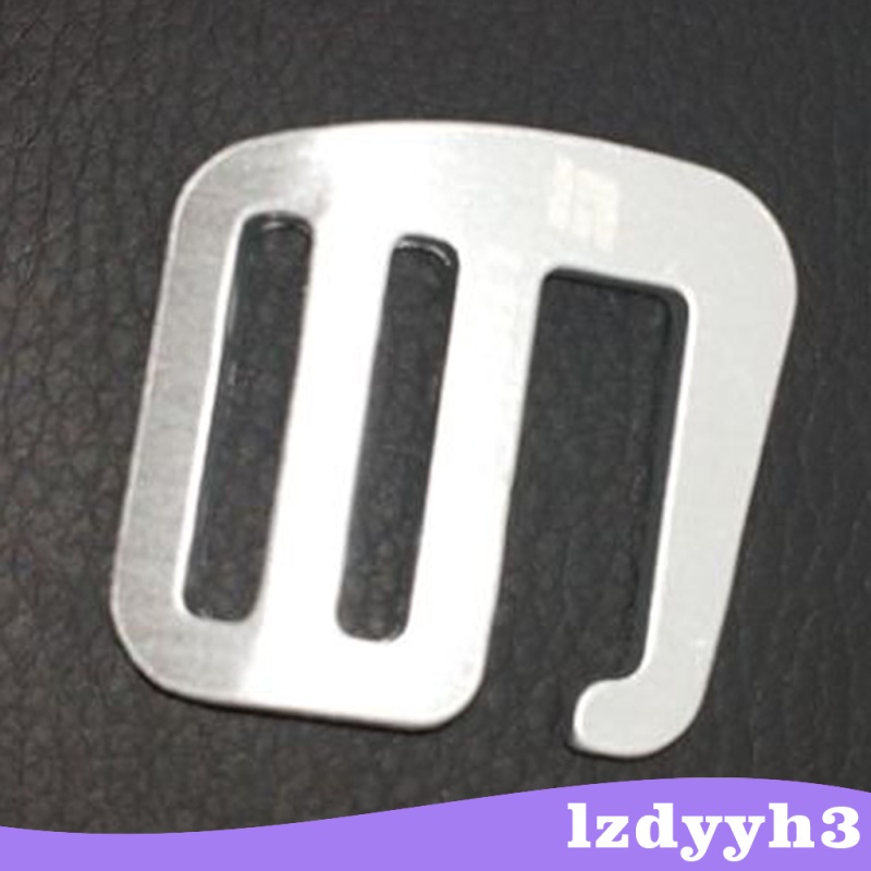 Set 2 Móc Khóa Chữ G Bằng Kim Loại Gọn Nhẹ Và Mạnh 25mm Màu Bạc Lzdyyh3