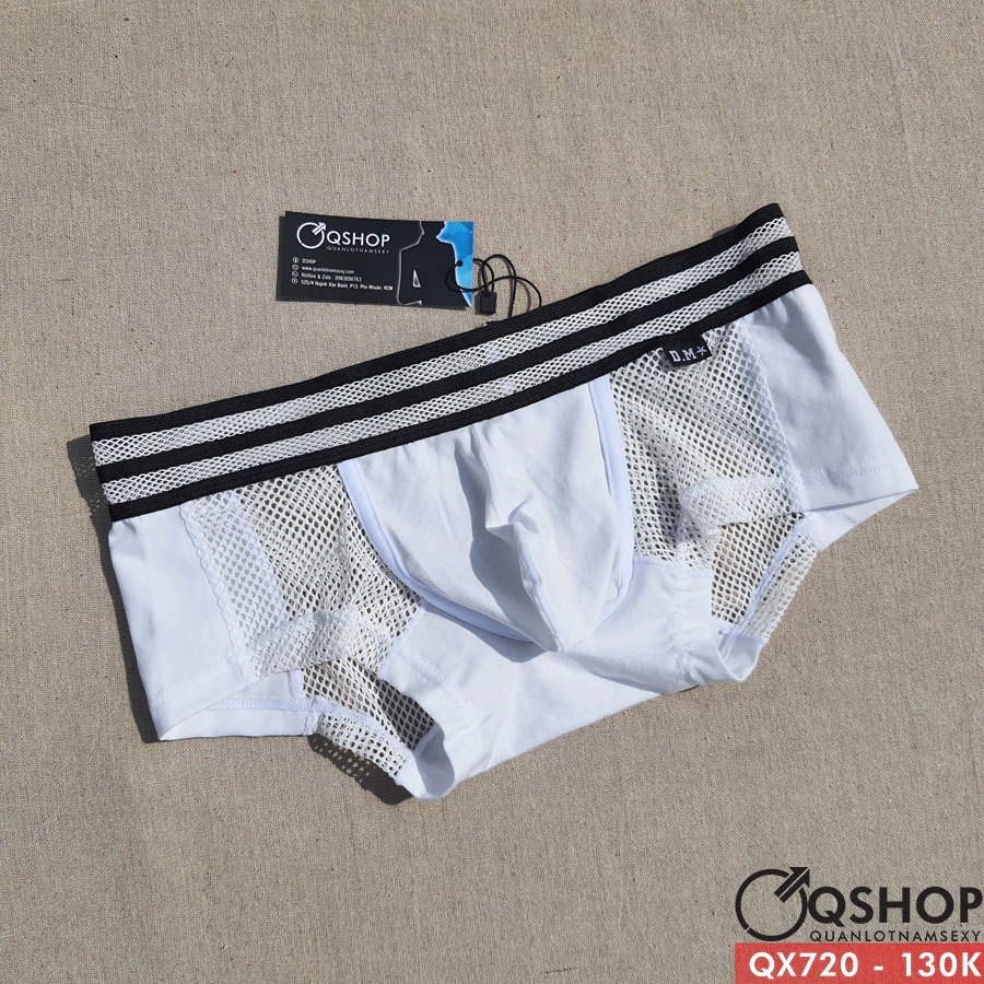 Quần lót boxer thun lưới lỗ thoáng mát QSHOP QX720