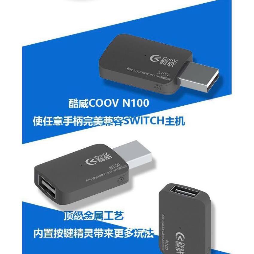 Usb Adapter hỗ trợ cắm tay Xbox 360, Xbox One, Ps3, Ps4 vào máy Nintendo Switch