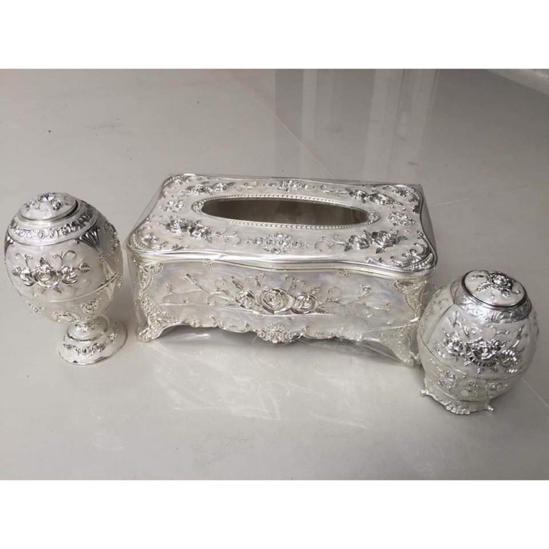 FREESHIP Lọ tăm hoàng gia cao cấp mạ Vàng, Bạc chất lượng [HÀNG ĐẸP] - Jacky Decor