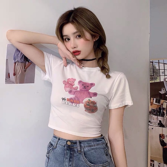 Áo đôi gấu xanh cotton sale