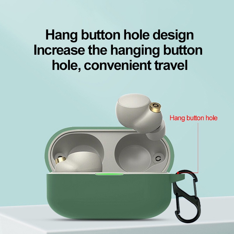 Ốp silicon mềm bảo vệ tai nghe Bluetooth thích hợp cho Sony Wf-1000xm4