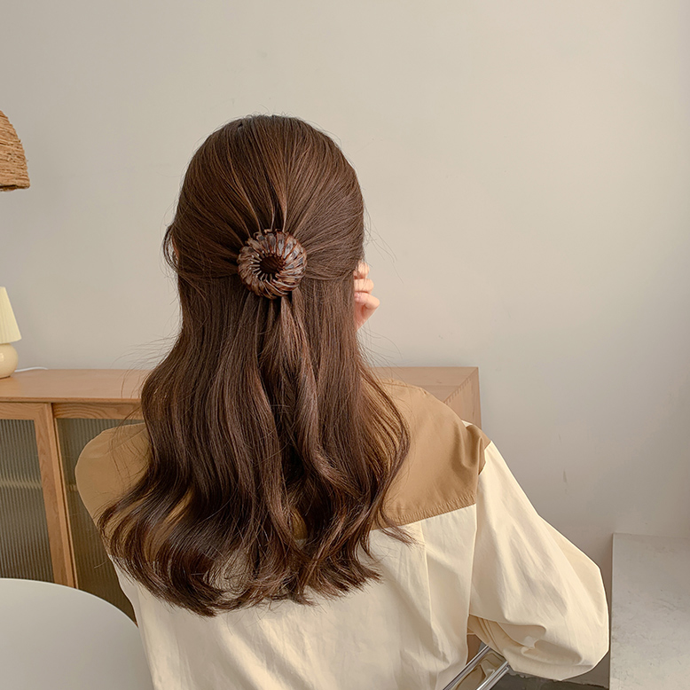 Fashion Leopard Print Hair Clips/Retro Expanding Crystal Hair Claw/Women's Hairstyle Tool