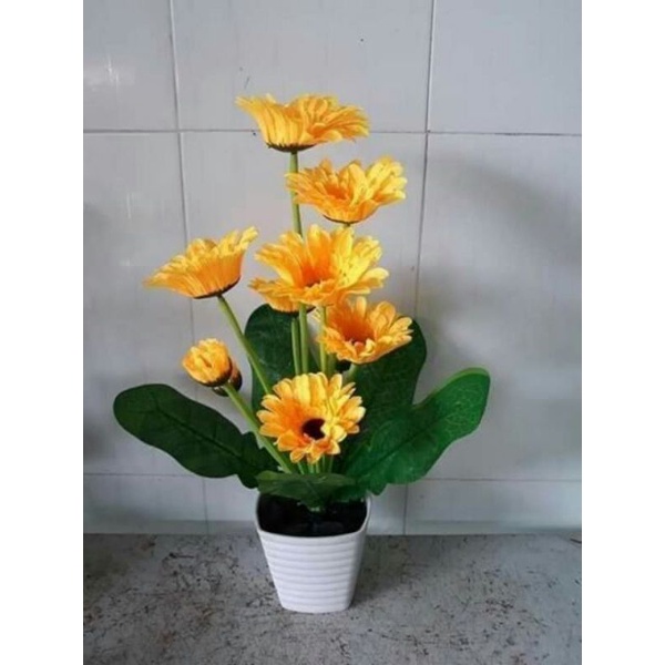 Cụm hoa đồng tiền giả cao cấp