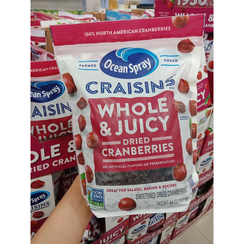 Nam Việt Quất Craisins Ocean Spray 1.8kg