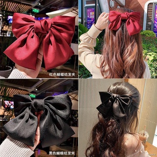 Kẹp tóc satin COD Kẹp tóc nơ to hàn quốc | đối với phụ nữ