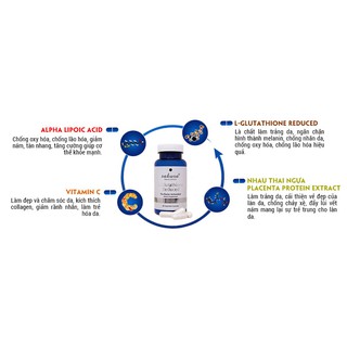 [ChínhHãng] Viên trắng da Sakura White Advance L-Glutathione Complex