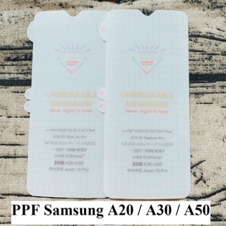 Miếng dán dẻo PPF mặt trước cho Samsung A50/ A50S/ A30S/ A20/ A30 Full màn hình trong suốt cầu vồng