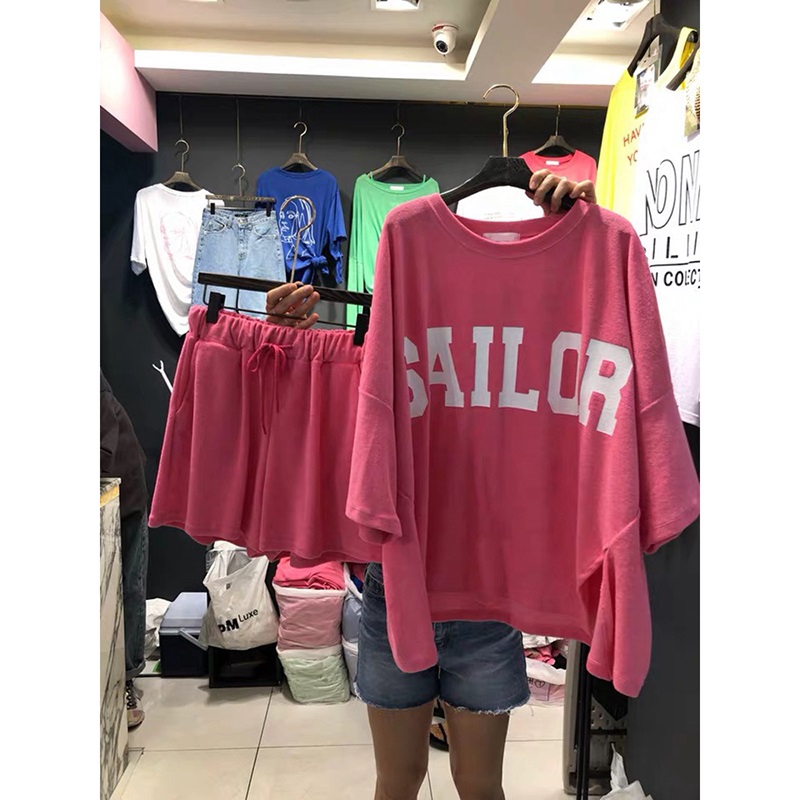 Bộ Đồ Thể Thao Ngắn Tay Dáng Rộng Thoáng Mát Cá Tính | BigBuy360 - bigbuy360.vn