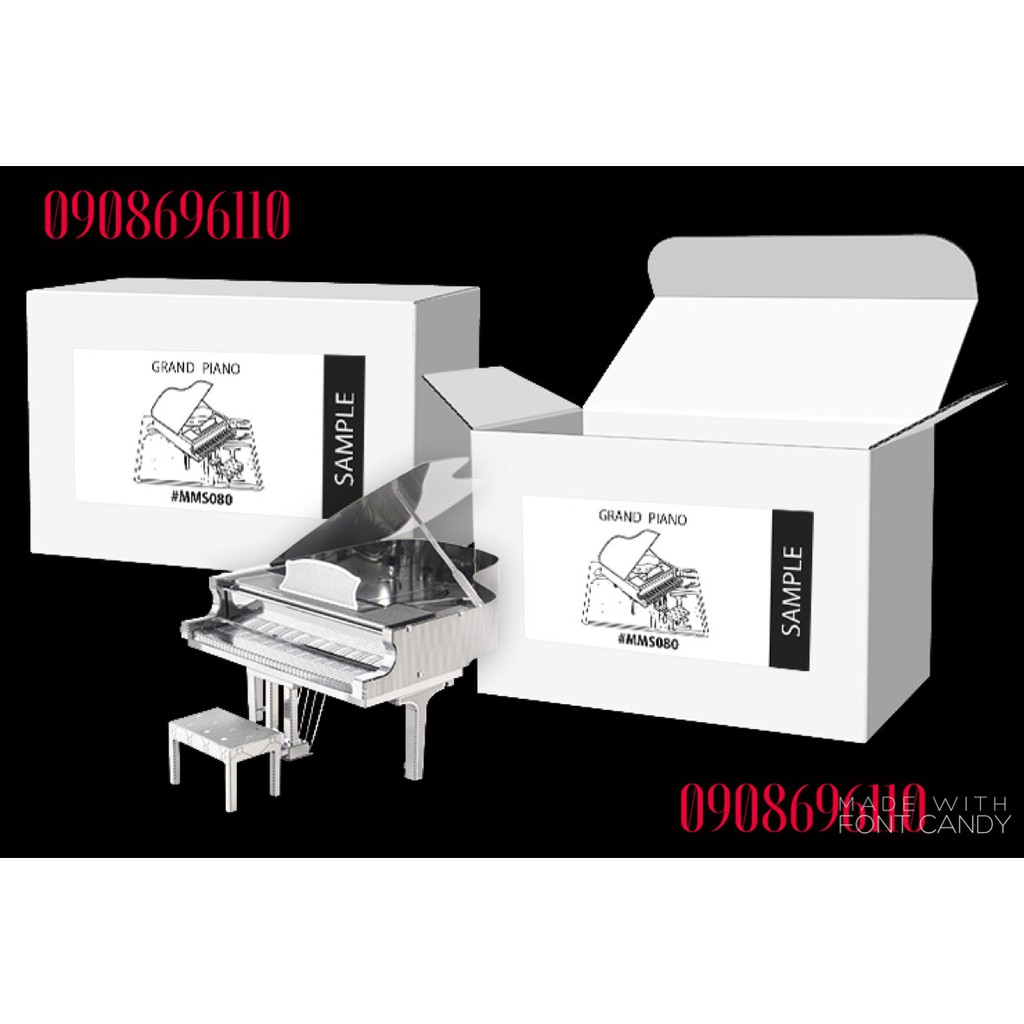 Đã ghép Mô hình thép 3D lắp ráp Đàn Piano