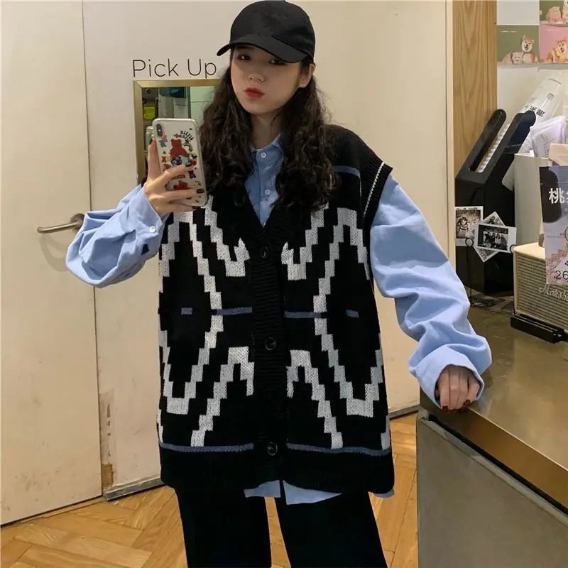 Áo khoác Cardigan dệt kim sát nách thời trang thu đông | BigBuy360 - bigbuy360.vn