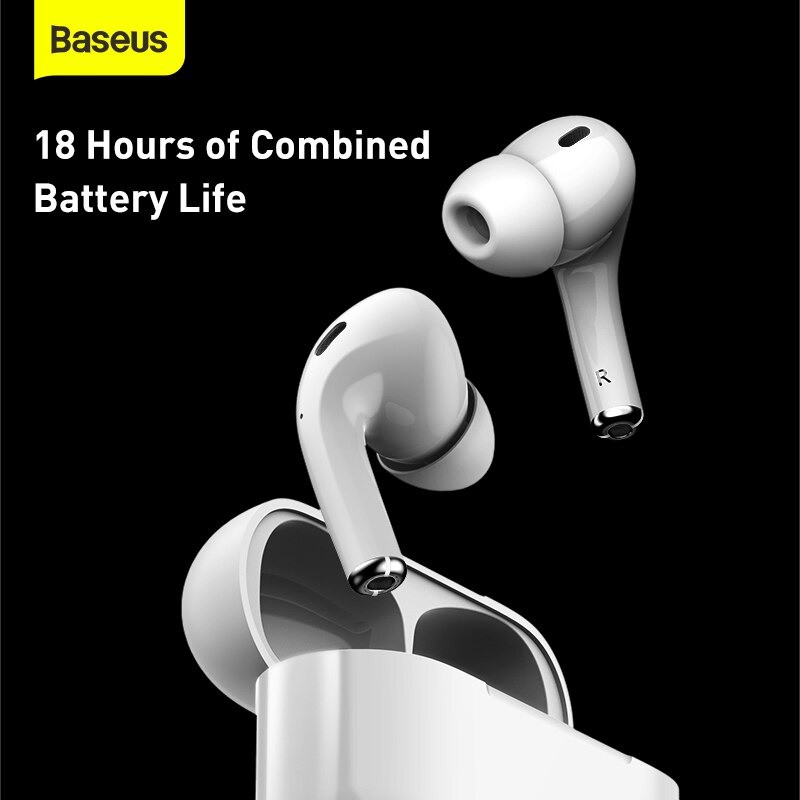 Tai Nghe Không Dây Bluetooth Baseus Encok W3 Bluetooth 5.0, Nghe 4h, Chống Ồn, Chống Nước