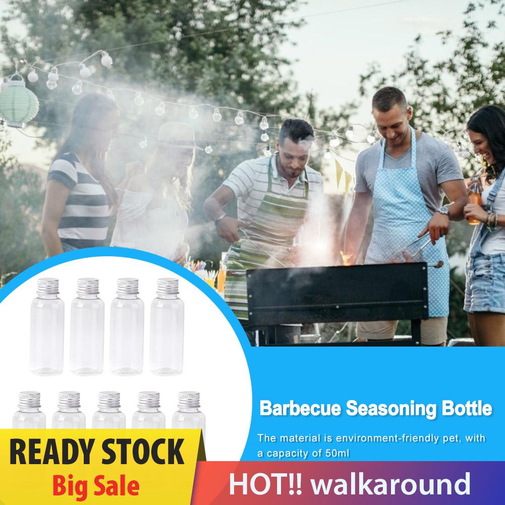 Bộ 9 Lọ Đựng Gia Vị Cho BBQ 50ml Bằng Kính