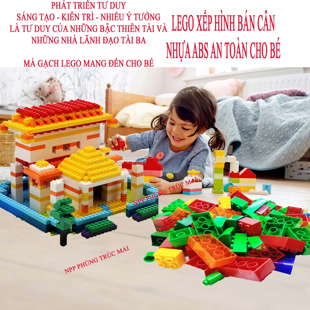 Đồ chơi trẻ em gạch lego xếp hình 1kg