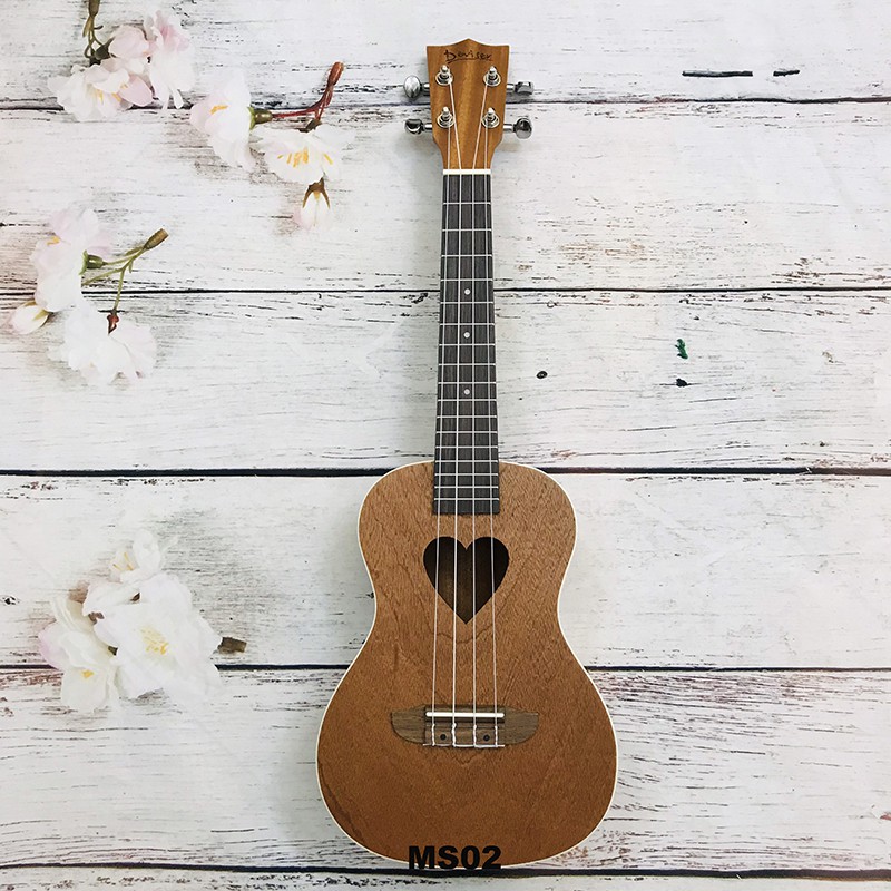 Đàn Ukulele Concert Full gỗ Mahogany 23 inch (Tặng kèm GT và 3 pick gảy)