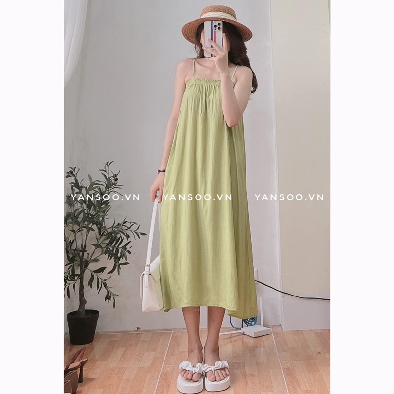 Đầm , Váy hai dây dáng dài ,maxi dáng xoè dài đi biển cực đẹp by YANSOO