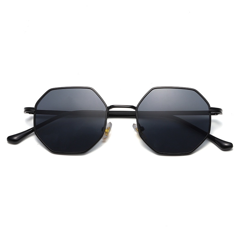 Kính Mát Gọng Đa Giác Kim Loại Cổ Điển