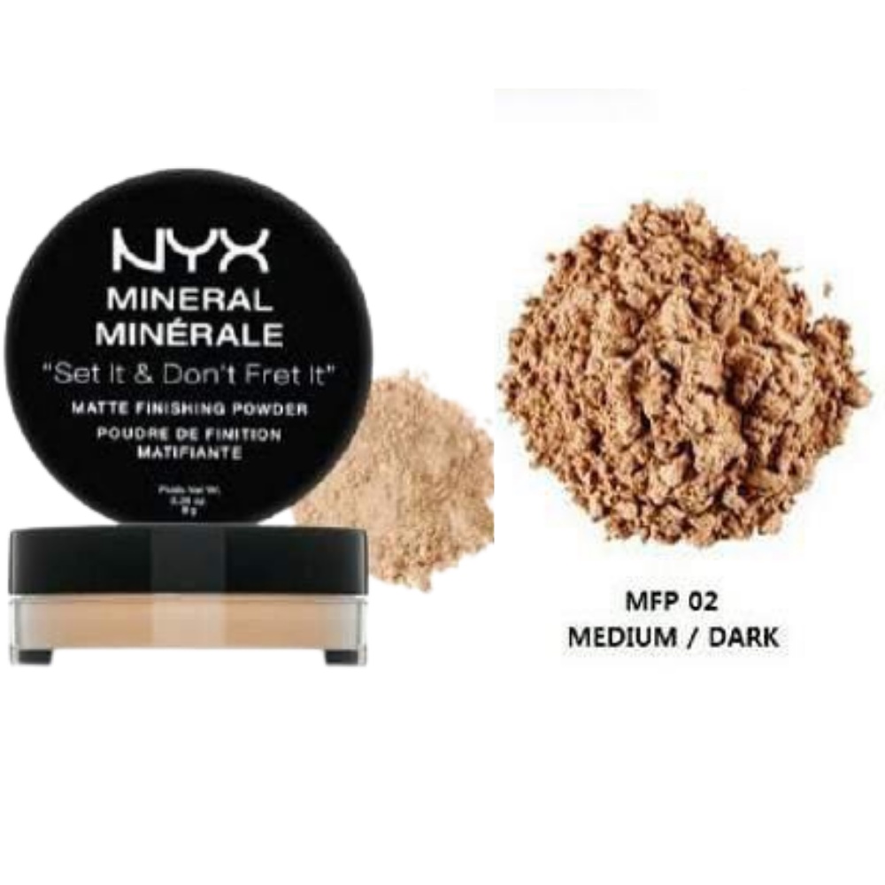 [Chính hãng] Phấn phủ bột kiềm dầu NYX Mineral Matte Finishing Powder 2 màu tùy chọn 8g