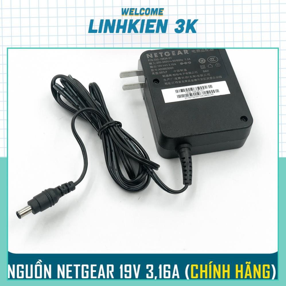 Nguồn Adapter 19V 3.16 có thể boost lên 5A (Chính Hãng Netgear) - Jack 5.0(3.0)