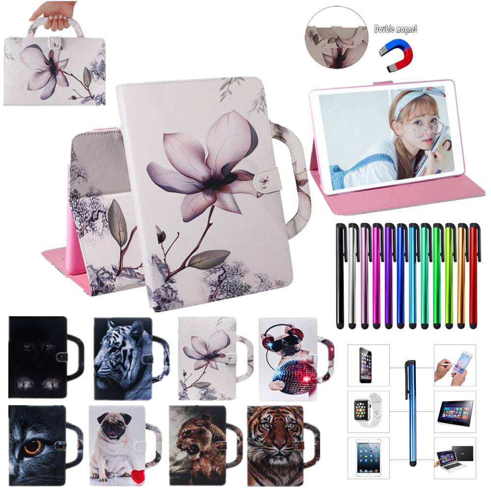 For Samsung Galaxy Tab A 8.0 2019 T290 T295 Leather Stand Handle Cover Case