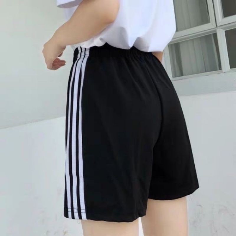 Quần short đùi 3 sọc ống rộng cho nữ 1991xshop