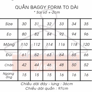 Size đại - quần baggy cá tính
