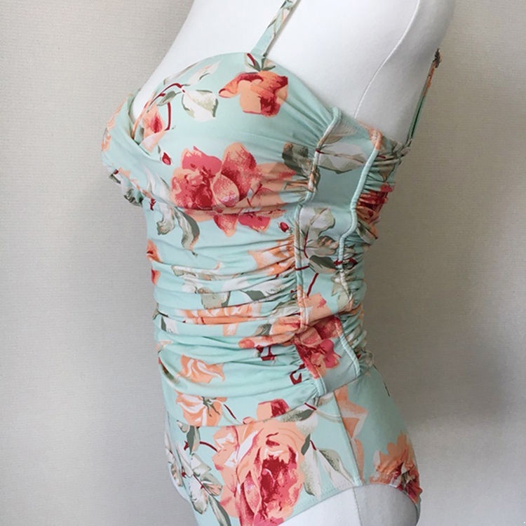 Bộ Bikini Nâng Ngực Họa Tiết Hoa Phong Cách Hàn Quốc Quyến Rũ Cho Nữ