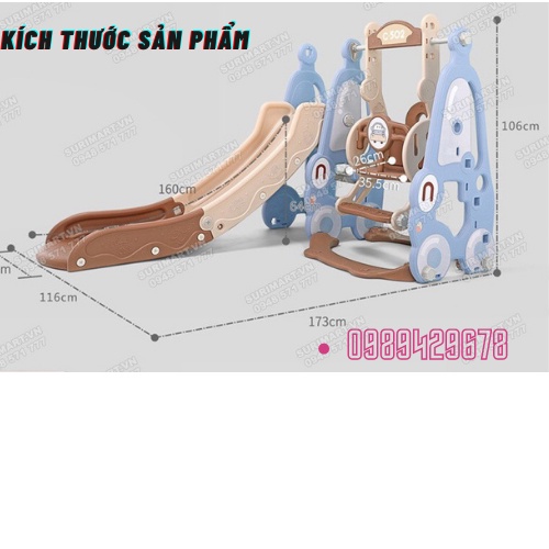 CẦU TRƯỢT CHO BÉ - CẦU TRƯỢT XÍCH ĐU -MẪU NGÔI NHÀ - CAO CẤP - TẢI TRỌNG LÊN TỚI 60KG