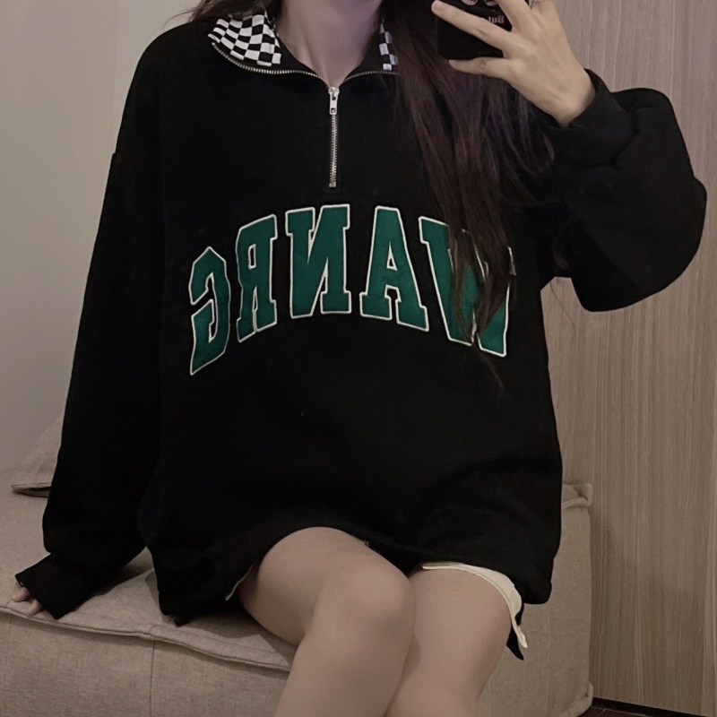 SUXI Áo Hoodies Tay Dài Dáng Rộng Hoạ Tiết Thêu Thời Trang Mùa Thu Cho Phái Nữ | BigBuy360 - bigbuy360.vn