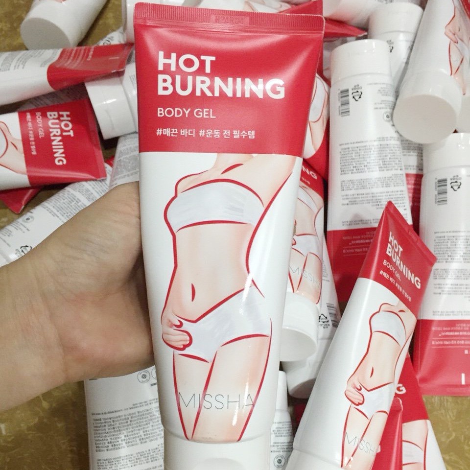 Kem tan mỡ Missha Hot Burning Perfect Body Gel, gel tan mỡ bụng tạo dáng thon 200ml