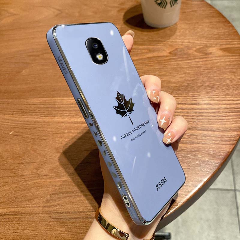 Ốp Lưng Dẻo Trong Suốt Họa Tiết Lá Phong Cho Samsung Galaxy J7 Pro Samsung J7 J3 J5 J4 J6 Plus J7 Prime