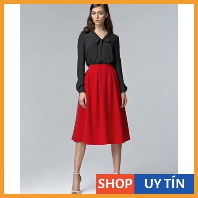 [Hàng Cao Cấp] CHÂN VÁY XẾP LI ĐỎ PHONG CÁCH | BigBuy360 - bigbuy360.vn