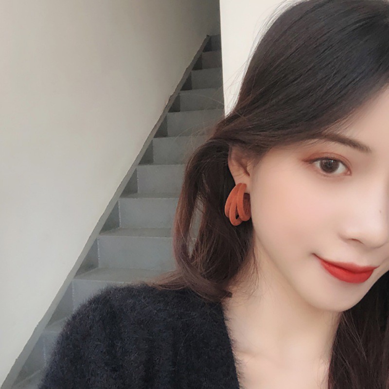 Bông tai kiểu chữ C phong cách cổ điển thanh lịch dành cho nữ