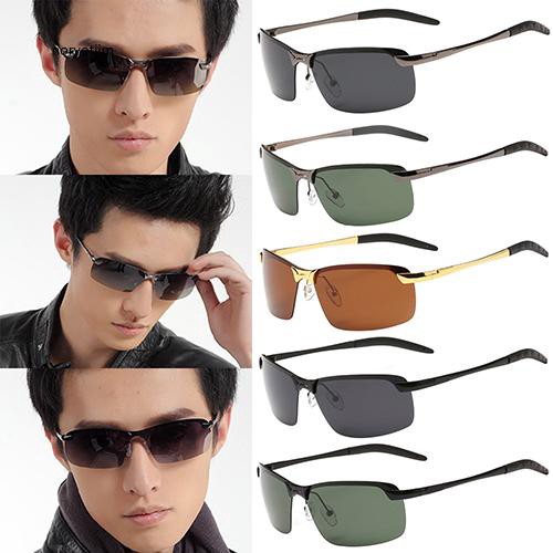 Mắt kính phân cực gọng hợp kim thời trang cá tính cho nam | BigBuy360 - bigbuy360.vn