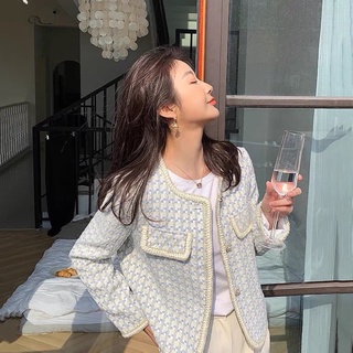 HANNY Áo dạ tweed Sẵn trắng M