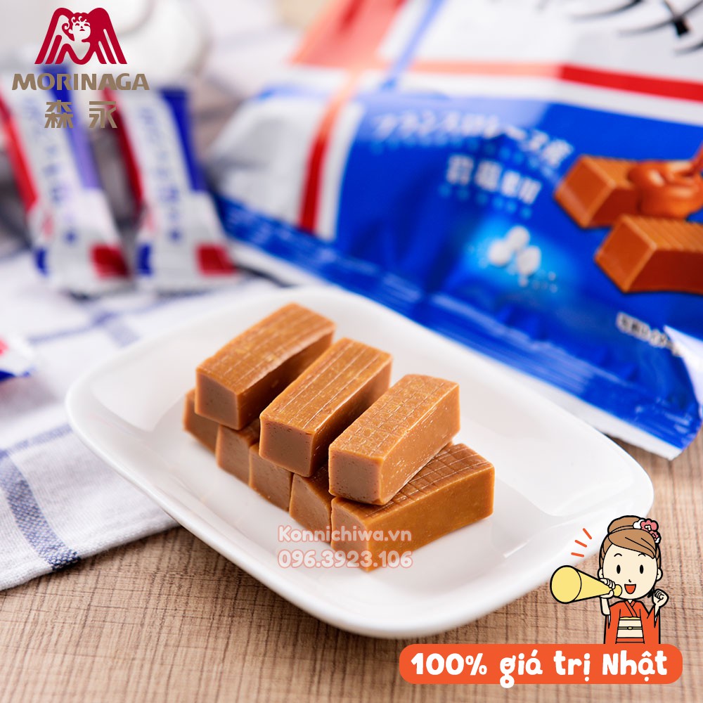 |Hàng Nhật chính hãng| Kẹo caramen muối MORINAGA gói 92g không ngậy, không ngấy