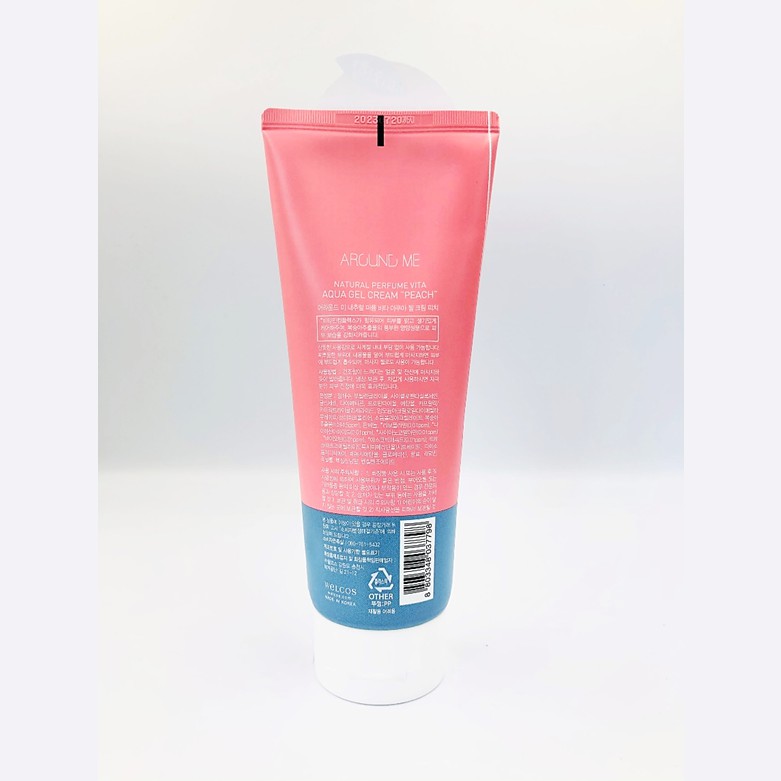 (CẬN DATE) Kem Dưỡng Thể Around Me Dạng Gel Chiết Xuất Trái Đào Vita Aqua Gel Body Cream Peach 230ml