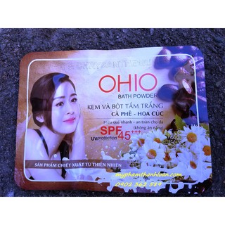Kem và bột tắm trắng Cà phê - Hoa cúc OHIO 120g